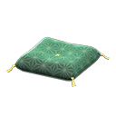 Animal Crossing Items Zen Cushion Deep green