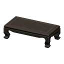 Animal Crossing Items Zen low table Black