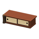 Animal Crossing Items Zen lowboard Dark wood