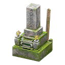 Animal Crossing Items Zen-style Stone Mossy stone